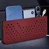 PU Leather Car Mesh Storage Bag Scratch Resistant Car Sundries Box  Car Interior Supplies