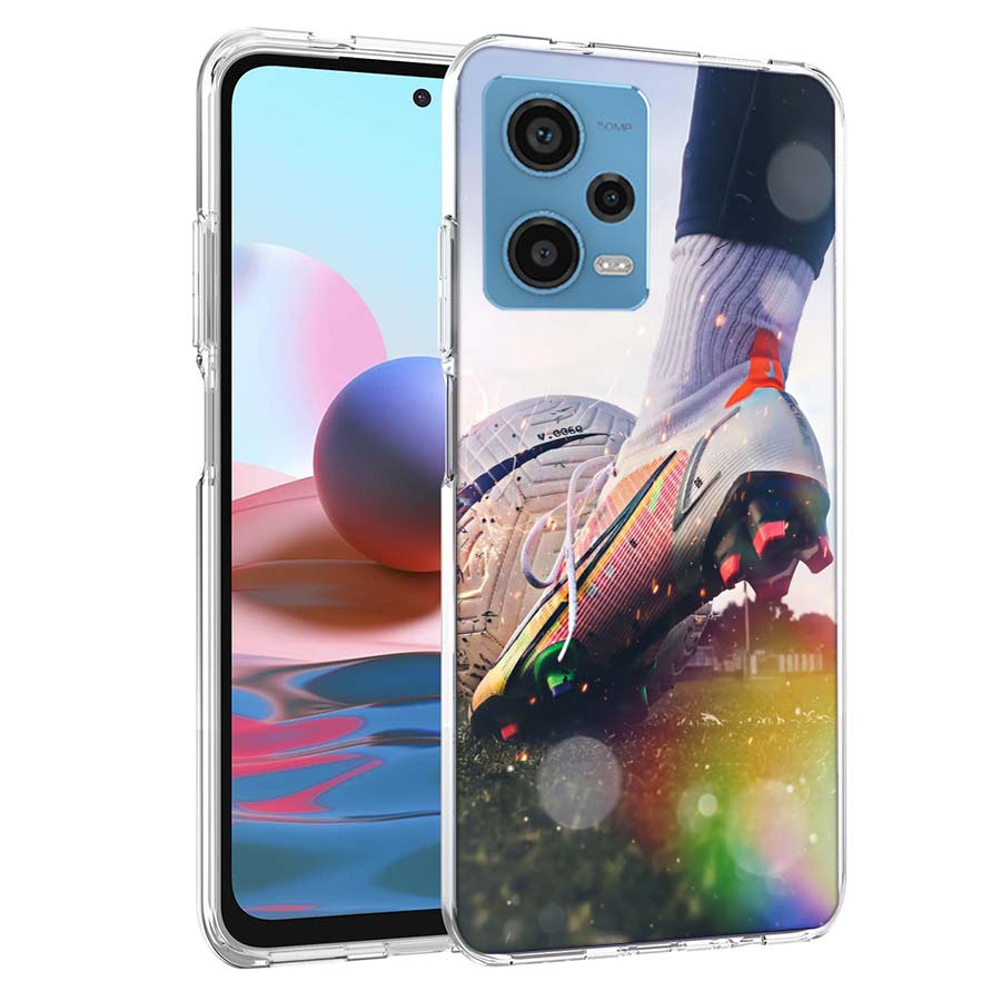 Чехол для телефона «Футбольное поле» для Redmi Note 13 12 14 15 Pro Plus 13R 11 11T 11E 11S 10 Pro 10S 9 9S Прозрачный ТПУ Чехол Capa