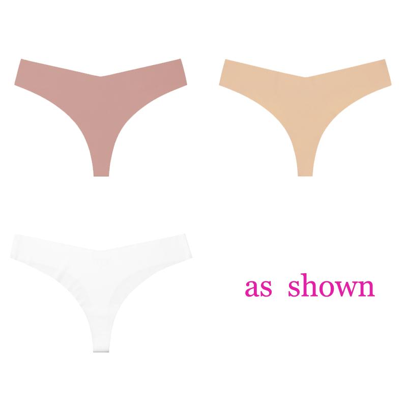 3 шт./лот, женские сексуальные трусики из ледяного шелка с низкой талией, нижнее белье без следов, стринги, женские стринги, дышащее нижнее белье, искушение, нижнее белье