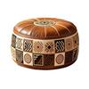 Boho Style Sofa Stool Cover Unstuffed Clothes Storage Bag Round Footstool Cover  Bedroom