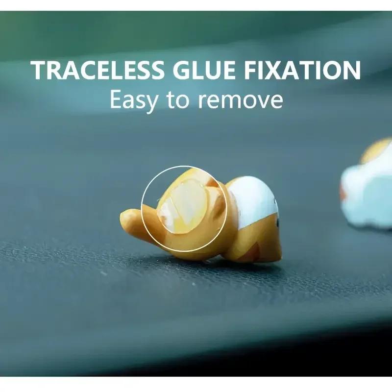 6 шт./набор ПВХ Мультяшные Фигурки Счастливого Кота для Приборной Панели Автомобиля, Цветочных Горшков и Украшения Края Экрана Миниатюры Подарок Новый