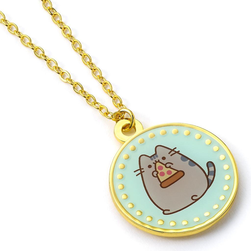 Pusheen the Cat Pizza Necklace