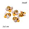 5pcs/ Lot Clay Children Toys Hair Ornament Simulated Animals Mini Bee Artificial Bees Slime Pendants