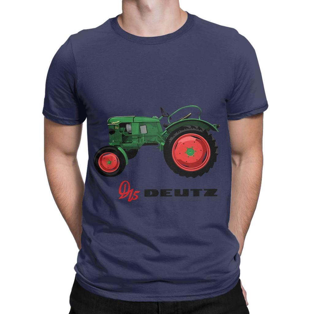 Винтажный трактор D15 Deutz иллюстрация Новинка 100% Хлопок Футболка Deutz Fahr Топы Футболки Для Унисекс