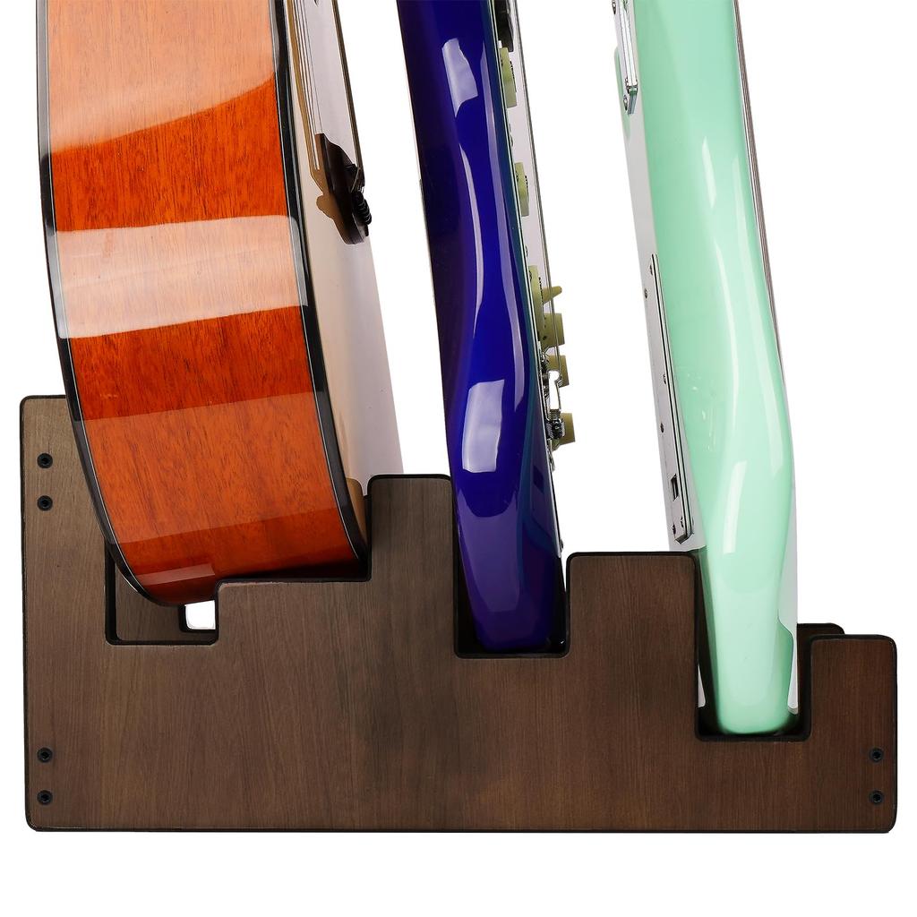 STRICH Деревянная гитара 3 Гитарная передняя Экономия места Напольная гитарная стойка для электрогитары 1 Стойка, Стойка, Дисплей, Стойка, Для нескольких гитар Дом, Студия, Сцена,