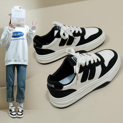 Женская обувь Весна Новый студенческий корейский стиль Ins Модные универсальные туфли на платформе Весна и Осень Повседневная обувь Yb2605