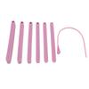 6Pcs Teether Stick Silicone Jaw Grading Bite Blocks Force Trainer Kit Speech Communication Aids Soft Purple