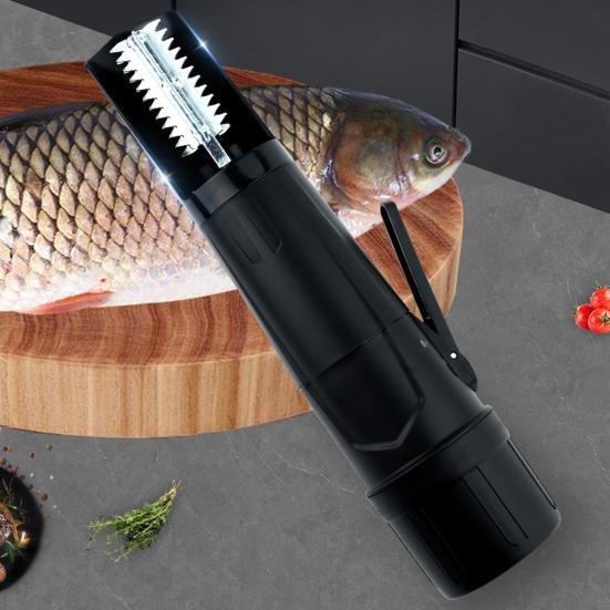 Электрическая чистка рыбы с регулируемой скоростью, электрический удалитель чешуи рыбы, безопасный инструмент для очистки рыбы для кухни и использования на открытом воздухе