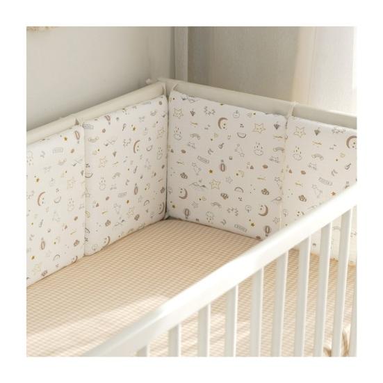 6 шт. подкладок в кроватку для прорезывания зубов 11,8” x 11,8” противоударный бампер для детской кроватки