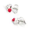 Altesse [I3218] - Красные серебряные серьги «Любовь»