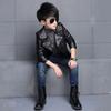 Boys' Korean Style Leather Jacket for Spring & Autumn 2021 - Lightweight Outerwear for Kids