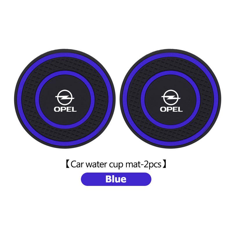 nlvg6 2pcs Silicone Car Cup Holder Coaster Non-Slip Anti Dust Cup Mat For Opel Insignia Corsa Zafira Mokka Grandland Antara Ampera