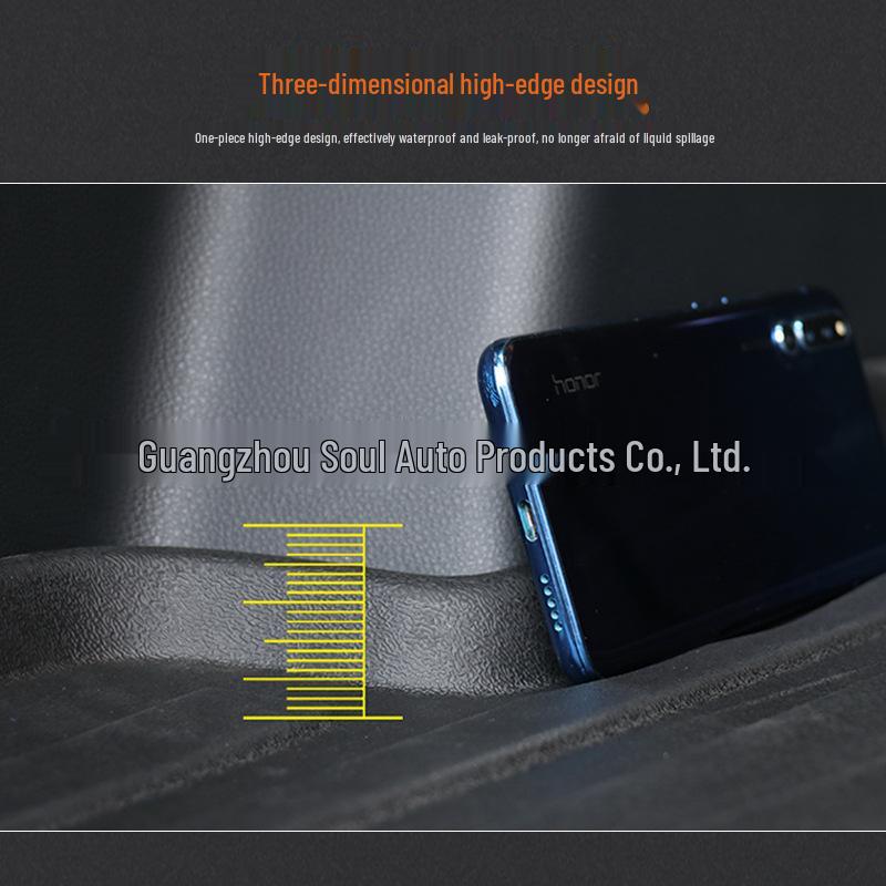 Refine S3-S7, iEV6 Car Trunk Mat - Waterproof, Wear-Resistant TPE Tail Box Liner