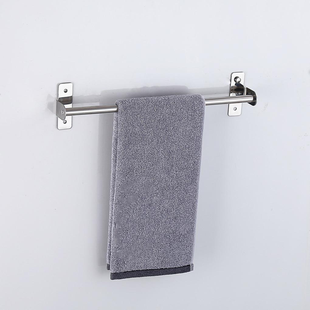 Настенная подвижная вешалка с крючками из нержавеющей стали, кухонная рейка для полотенец и кухонной утвари