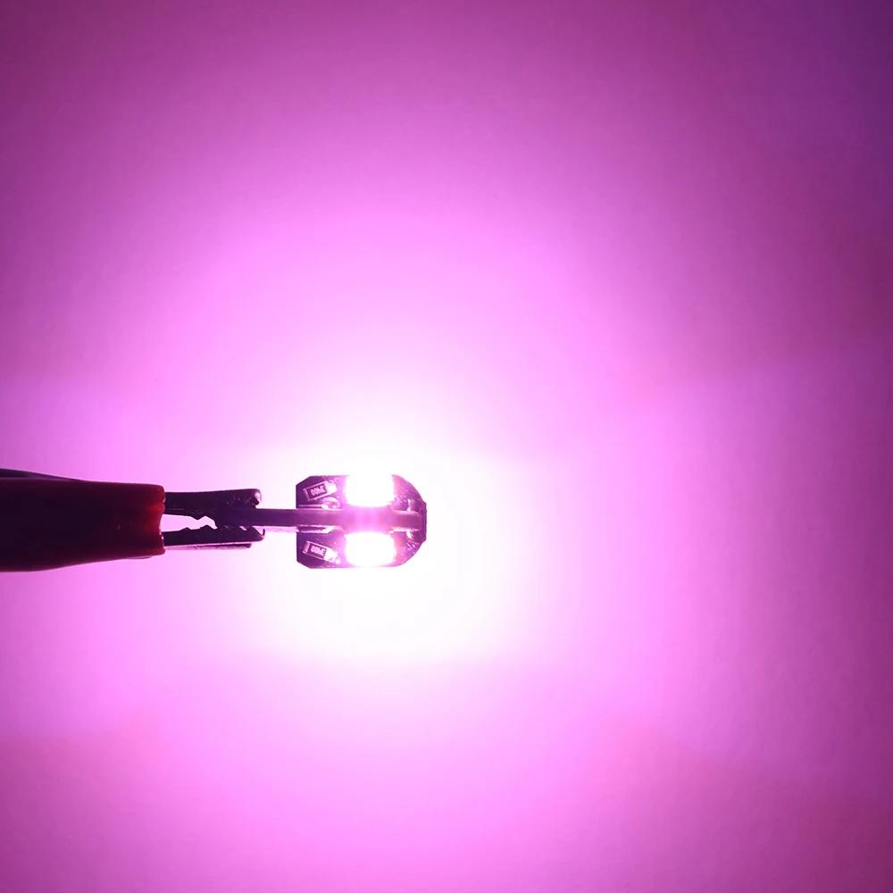 Светодиодная лампа для автомобиля T10 W5W LED Canbus без ошибок Сверхъяркий свет для салона автомобиля SMD Автолампа Белый Янтарный Красный Лампа для чтения Купольная лампа