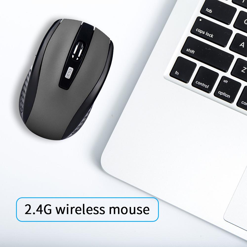 2.4G Wireless Mouse 2.4GHz Gaming Mouse 6D Optical Wireless Mouse Slim and Mini Compatible with MacBook and Laptops