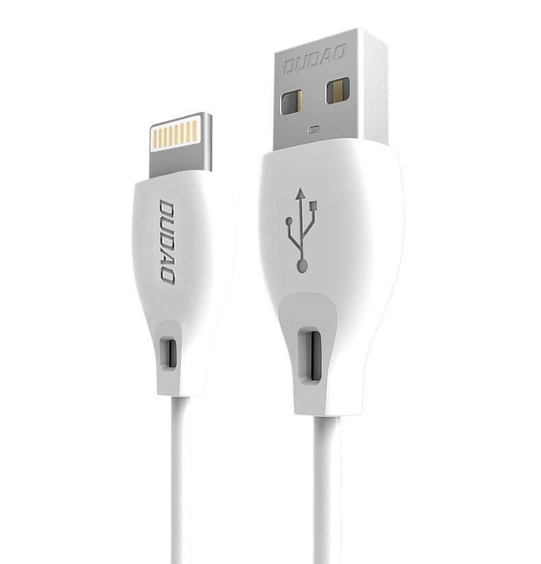 Dudao 2m USB To Lightning Charging Cable 2.1A - White