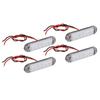 4PCS LED Interior Side Marker Lights 12V Stable PC Material Suitable for RV Ships Yachts