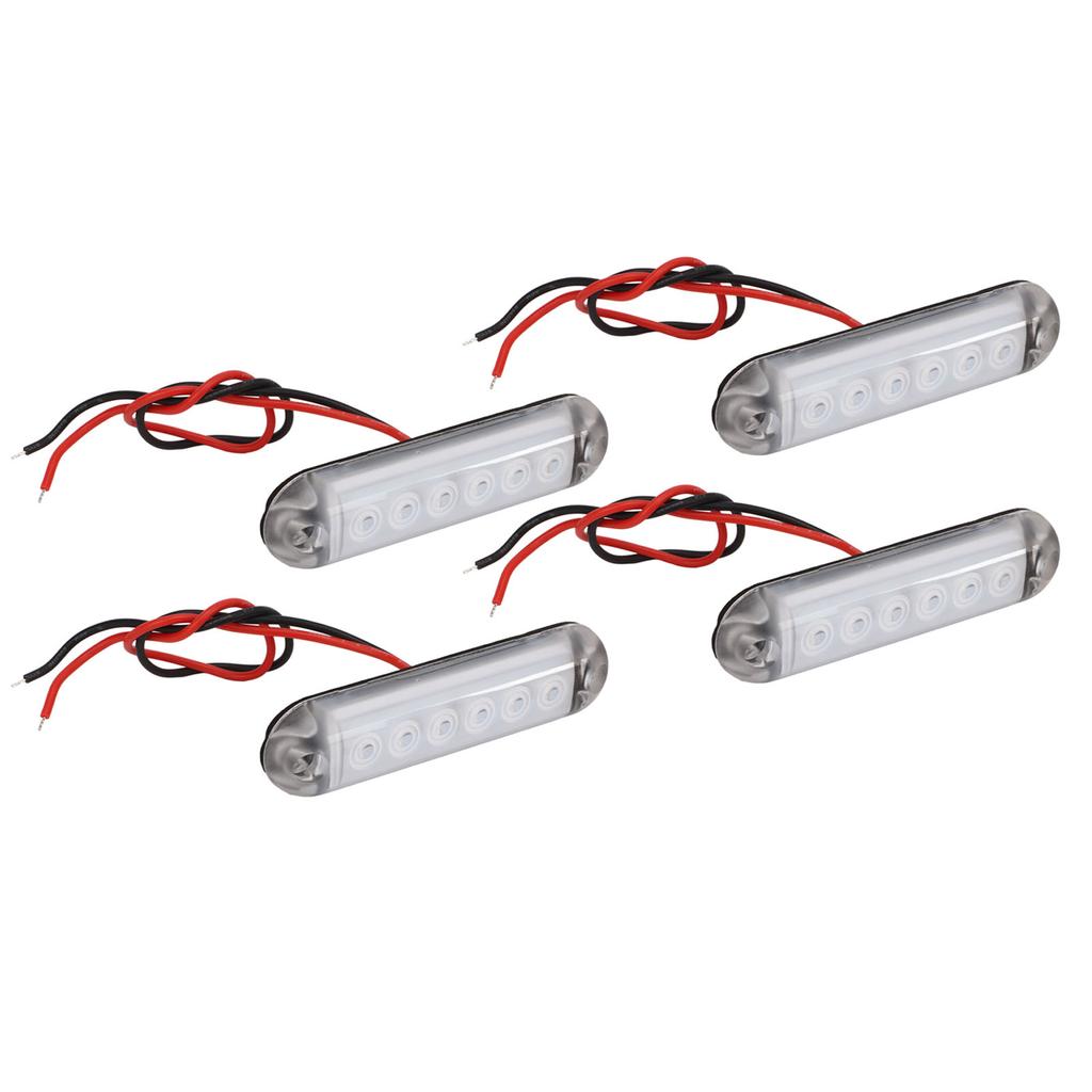 4PCS LED Interior Side Marker Lights 12V Stable PC Material Suitable for RV Ships Yachts