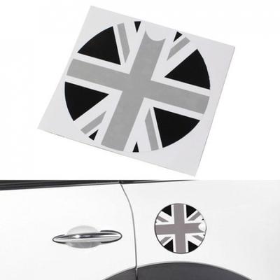 Черная наклейка-декаль с узором флага Великобритании Union Jack для бензобака Mini Cooper