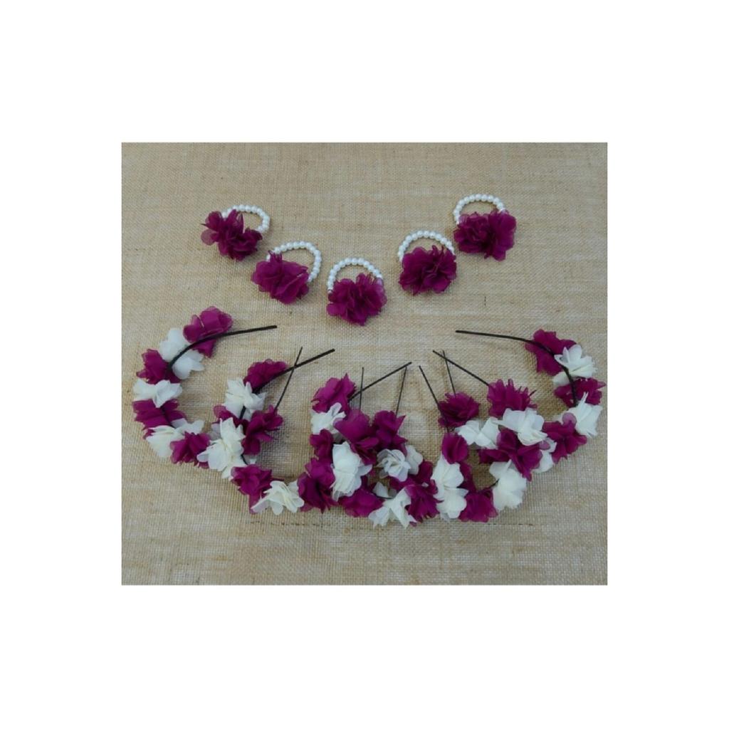 Bridesmaid Crown And Bridesmaid Bracelet Henna Set