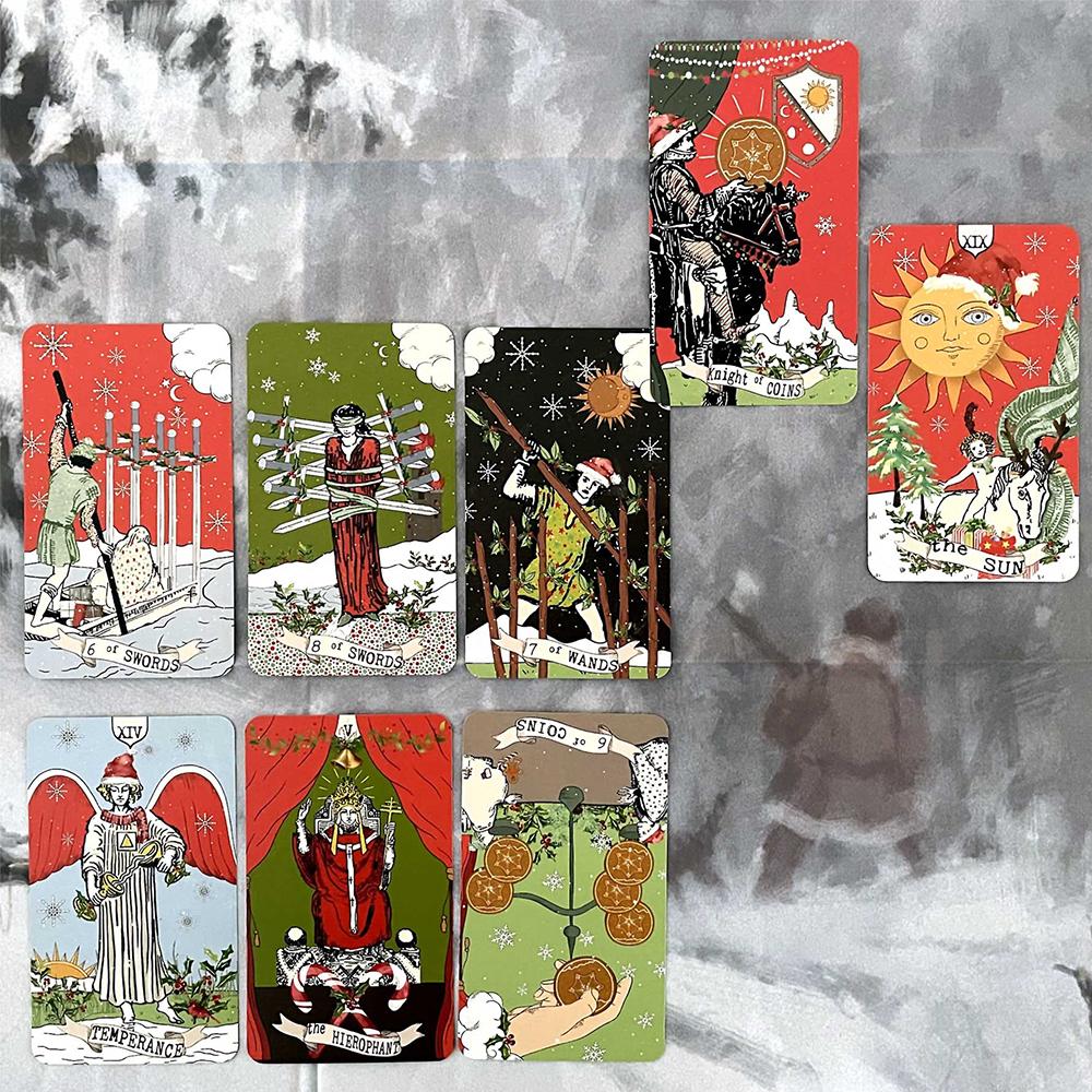 12*7cm Pixie's Whisper Tarot Deck Christmas Edition Limited Release, 78 Tarot Cards with 10+ Different Types of Card Back