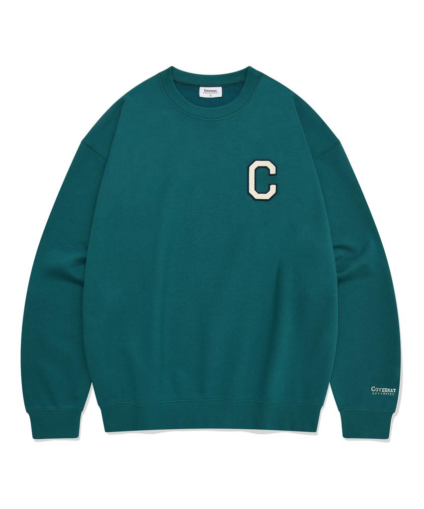 COVERNAT C Logo Sweatshirt Turquoise