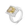 Серебряное кольцо с цитрином nano 4.18ct (2117353)