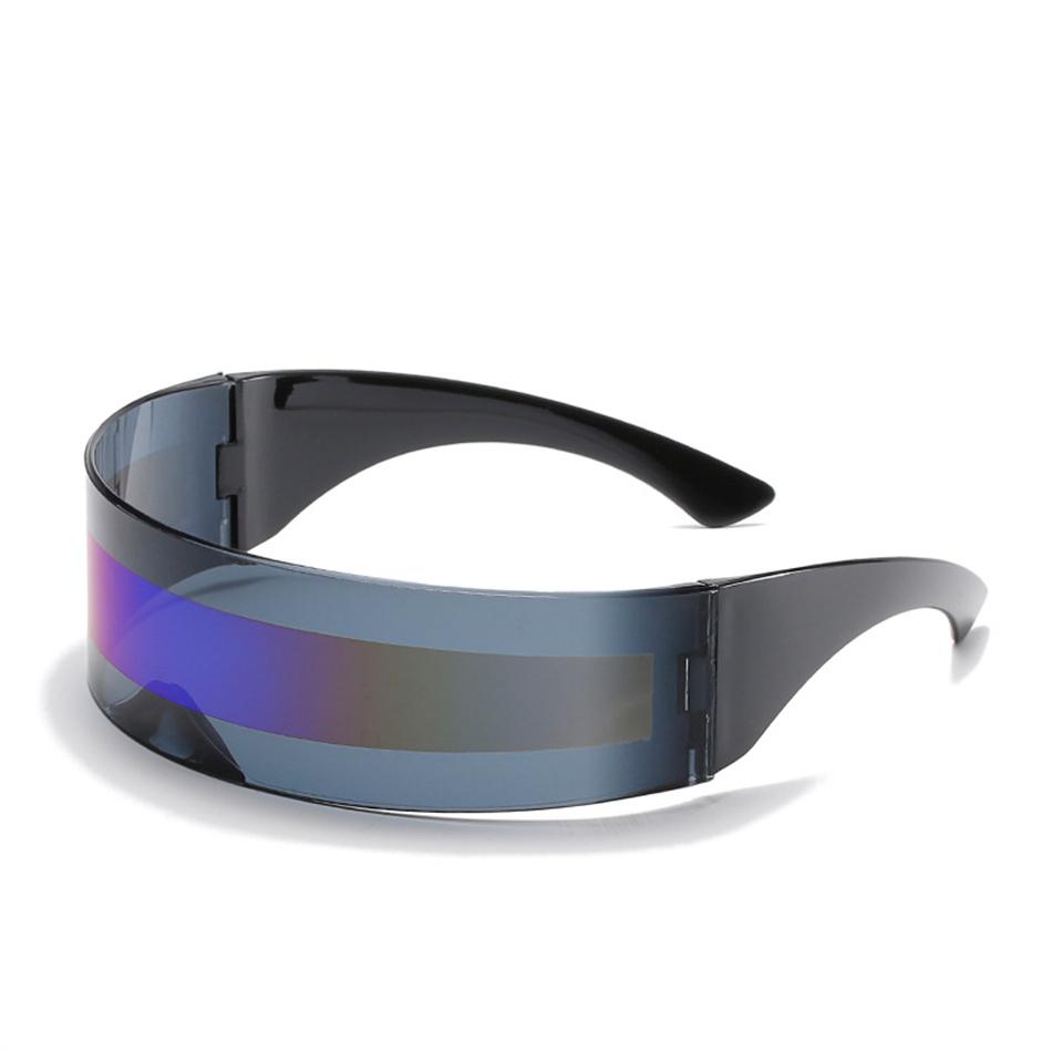 Солнцезащитные очки без оправы в стиле киберпанк в стиле ретро, зеркальные очки в стиле панк UV400, винтажные готические очки для вечеринок в стиле стимпанк