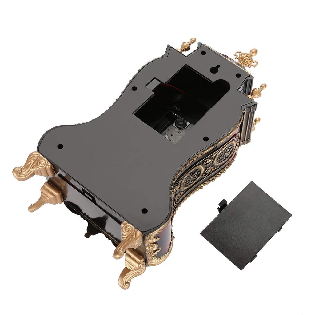 Антикварный, классический будильник в европейском стиле, идеально подходящий для украшения интерьера, Фэн-шуй или на удачу. (коричневый).