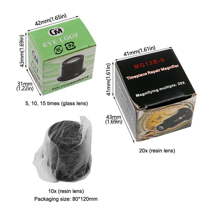 Профессиональная лупа налобная с линзами от 5x до 20x, hands-free для ремонта часов и изготовления ювелирных изделий
