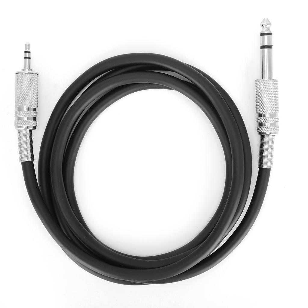 Audio Cable 3.5mm (1 8 Inch) Male to 6.35mm (1 4 Inch) Male TRS Stereo Audio Adapter CableBlack 1.5m 4.9ft