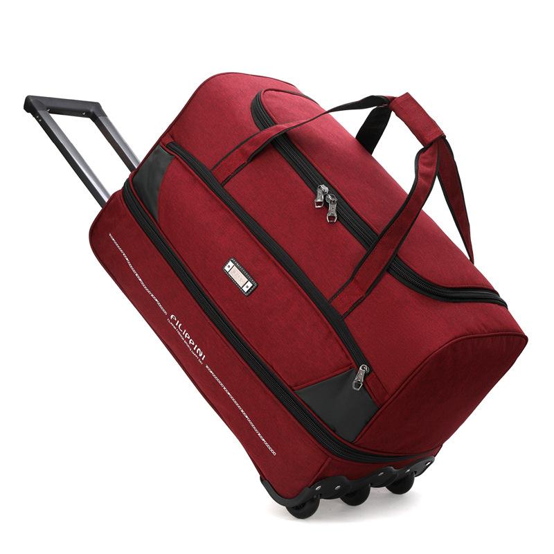 Дорожная сумка для тяги, ткань Оксфорд, большая сумка для буксира, расширяемая сумка в клетку, мужская и женская дорожная сумка для багажа