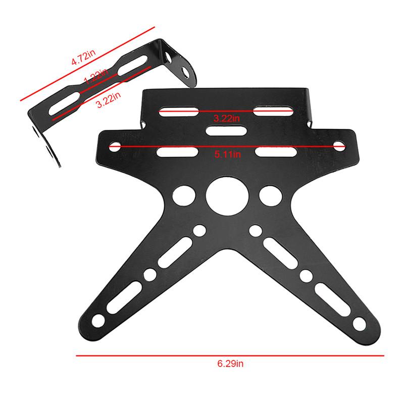 Рамка номерного знака универсальная гальваническая CNC алюминиевый сплав для мотоцикла задняя регулируемая крышка номерного знака