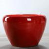 Ceramic Flowerpot Large Circular Opening Planter Pot Colored Glaze Finish Flower Pot