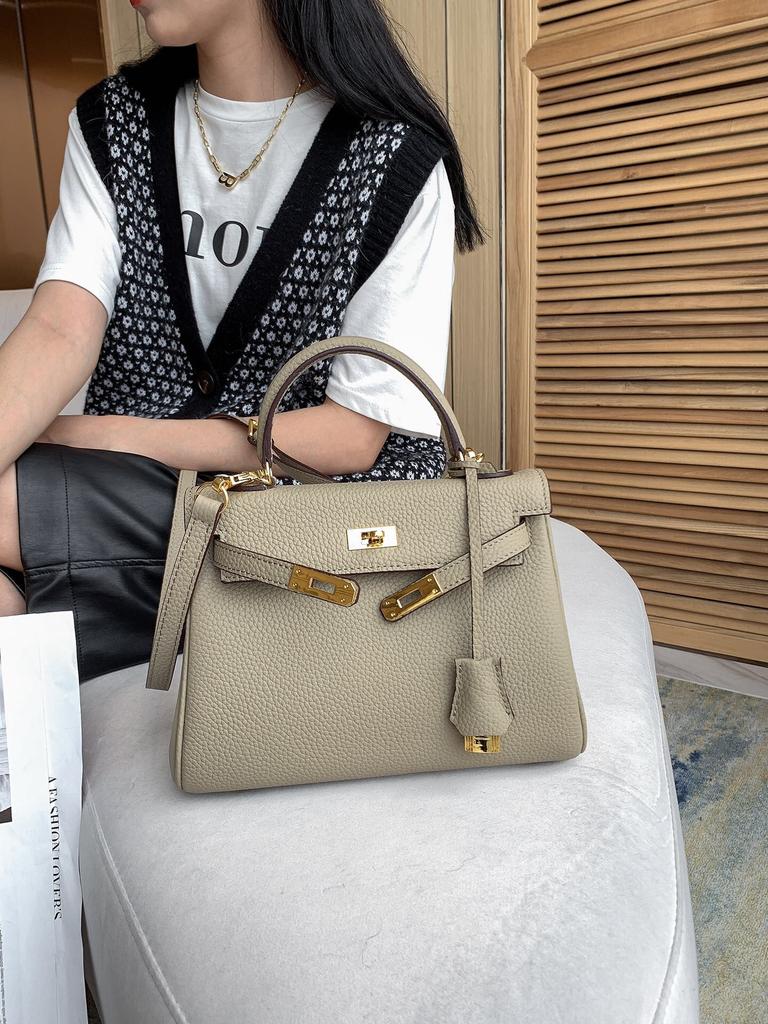 Сумка из натуральной кожи женская мягкая кожаная большая новая модная и универсальная сумка из коровьей кожи с узором личи, верхний слой, сумка через плечо