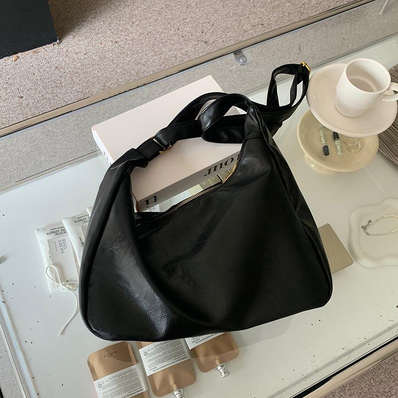 Ретро сумка через плечо для женщин, новая модная корейская версия сумки-тоут, универсальная сумка через плечо большой вместимости