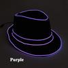 10 Light  Colors Bucket Hats Women Men Decorative Headgear Night Hats Caps Attractive Holiday Party Favors DIY EL Wire Hats