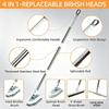 Detachable Bathroom Cleaning Brush Replaceable Brush Head Crevice Brush  Shower