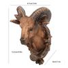 Vintage Animal Shape Wall Hook Coat Hanging Hook Home Decoration for Bathroom Bedroom(Goat Shape )