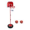 Taeku Mini Basketball Hoop, Kids' Basketball Set with Basketball Stand, Adjustable Height, Includes Two Balls, Portable and Stable for Indoor and