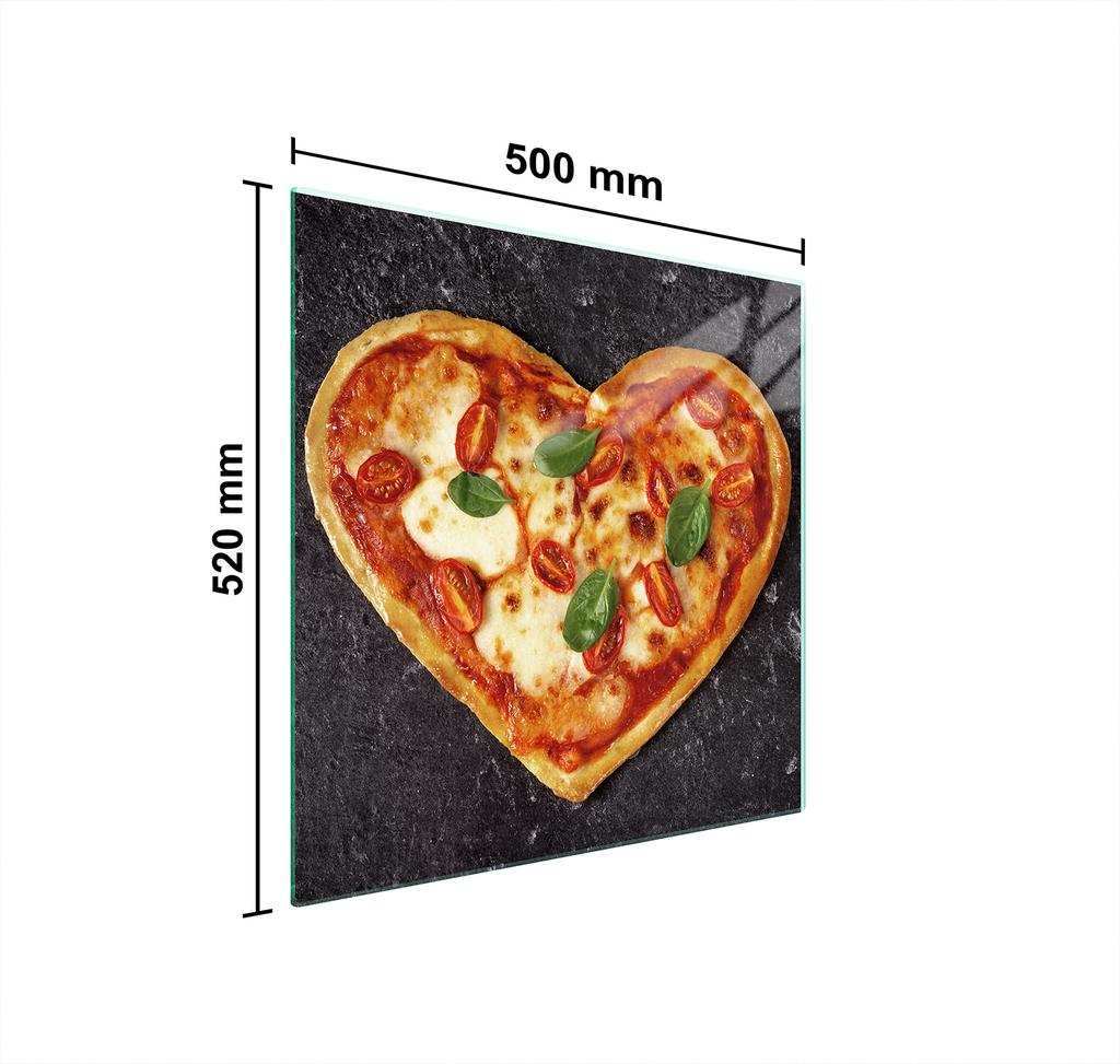 SZKLANA PŁYTA OCHRONNA NA KUCHENKĘ 50x52 SERCE