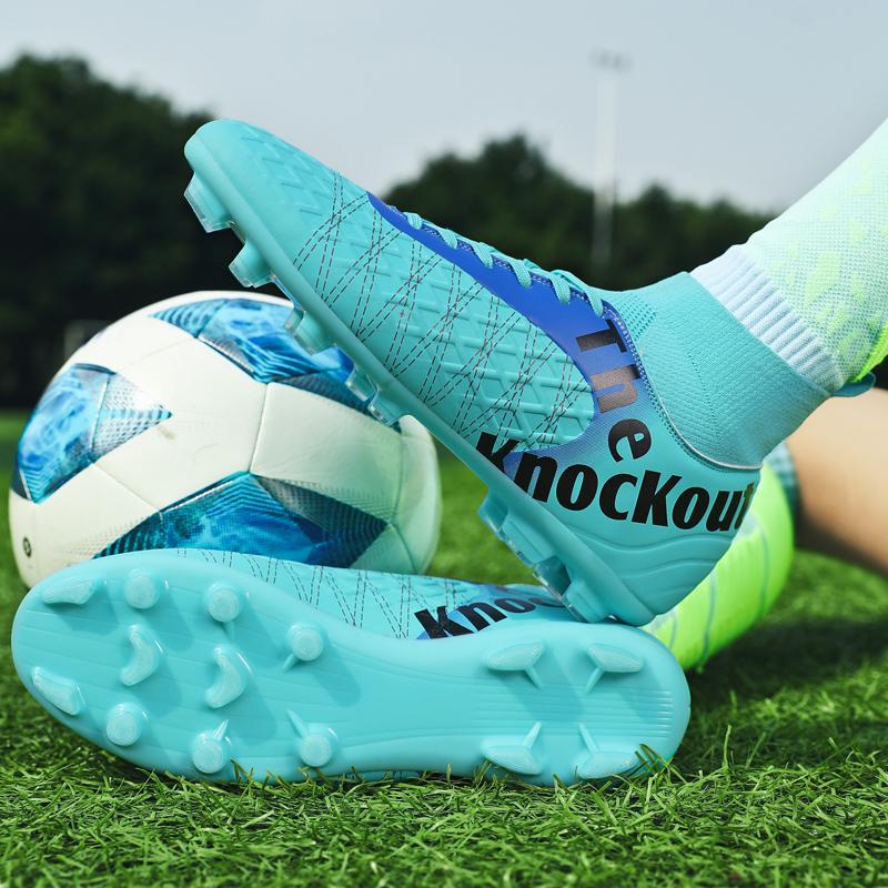 31-48 унисекс футбольные бутсы с длинными ногтями мужские/женские высокоэластичные носки тренировочные художественные детские футбольные бутсы Grassland