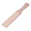 Double Sided Leather Strop Quick Sharpening Beech Wood Leather Sharpening Strop Portable DIY Leather Honing Strop for