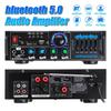 2000 Вт 2 микрофона 220 В FM AUX USB SD Усилитель Домашний кинотеатр Караоке Пульт дистанционного управления bluetooth Микшер объемного звука Стереоусилитель
