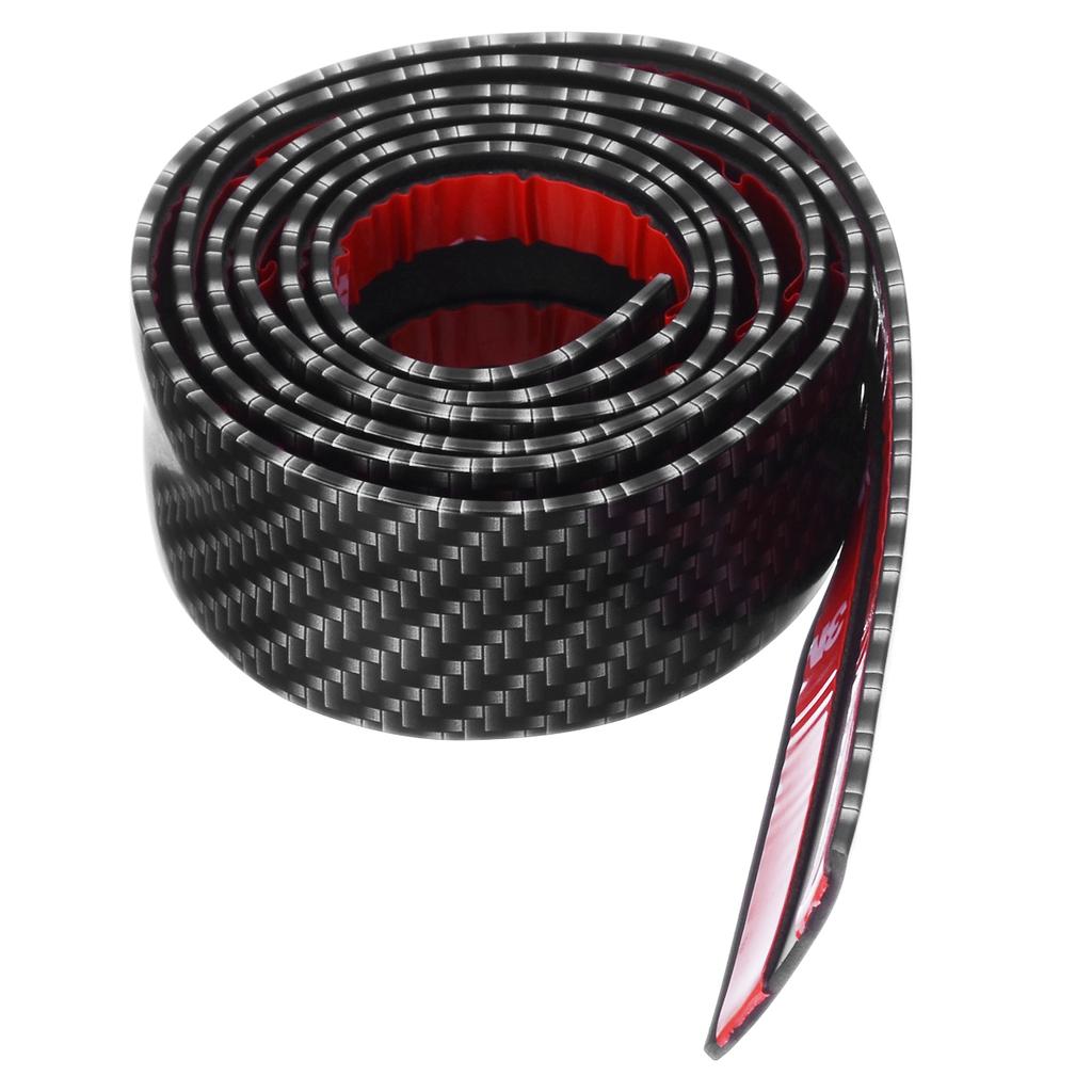 3cm 5cm 7cm 10cm Carbon Fiber Rubber Soft Bumper Strip DIY Door Sill Protector Edge Guard Car Stickers Car Styling