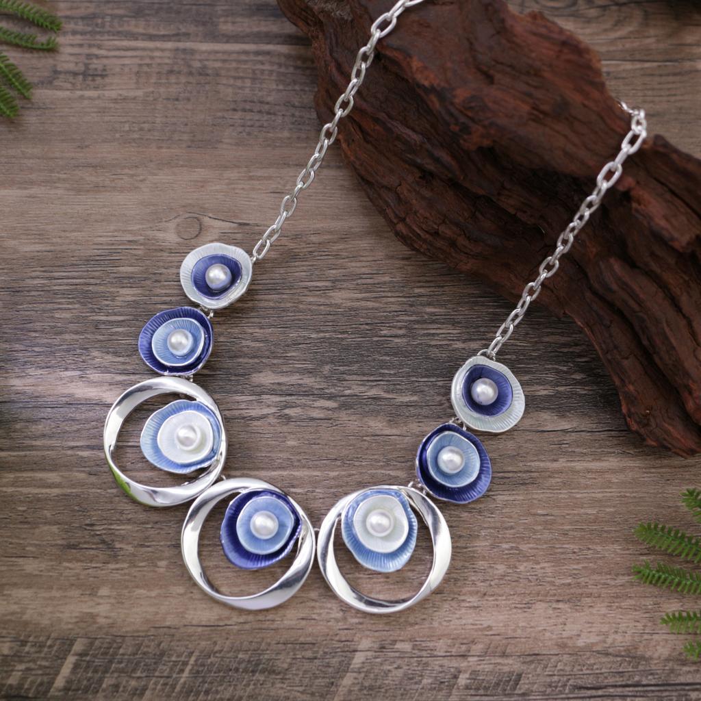 Эмалевый цвет полый геометрический цветок длинная подвеска, женская подвеска-ожерелье в форме сердца с высоким чувством универсальности