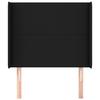 VidaXL Headboard with Ears Black 83x16x118-128 Cm Fabric3119276