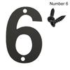 Durable For Home Mailbox Hotel Address Steel 0 To 9 Number Plate Sign Door Label Numeral Tag
