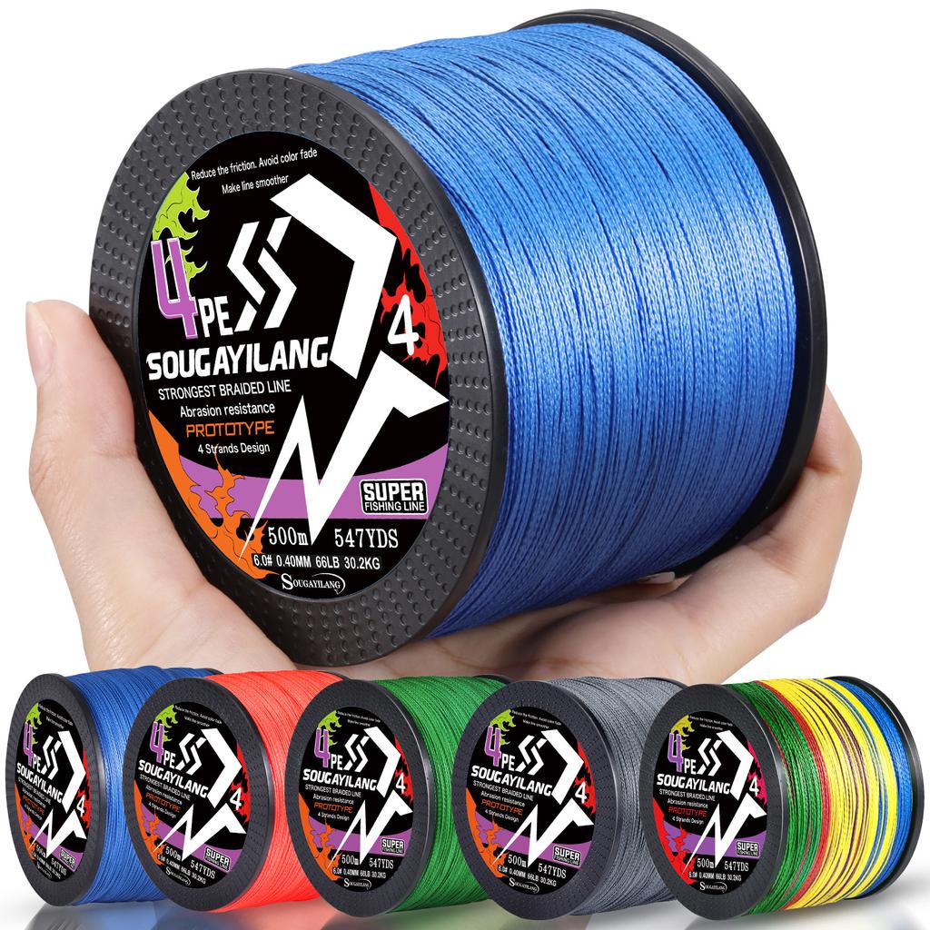 SOUGAYILANG Fishing Line 100M PE Braided Fishing Line 4 Stands Fishing Line Strong PE Braided Fishing Fishing Lines